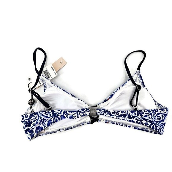 New Nanette Lepore Enchantress Bikini Top Womens M Azure Blue - Picture 3 of 6